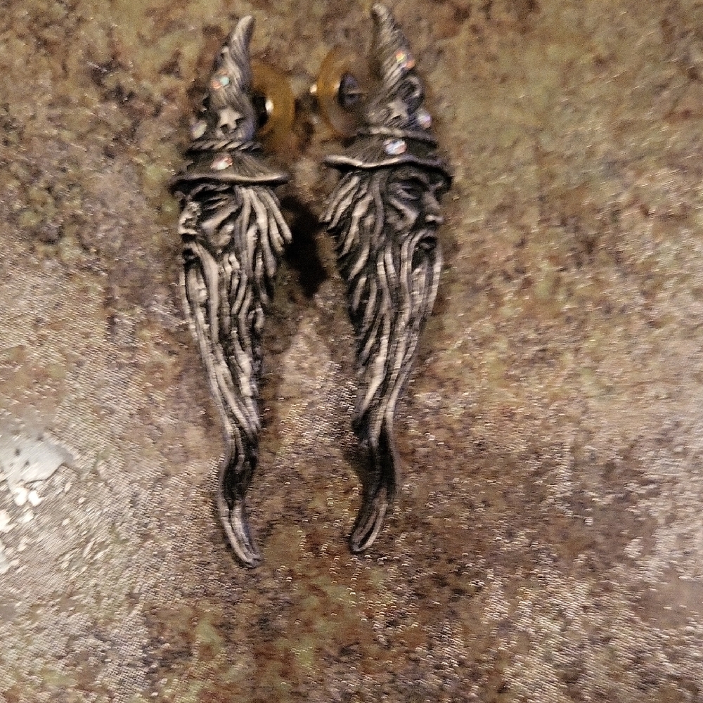 Silver Wizard Earrings
